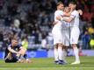Jubel bei den Spieler Tschechiens, Enttäuschung beim Schotten Scott McTominay (l). Foto: Stu Forster/Getty Pool/AP/dpa