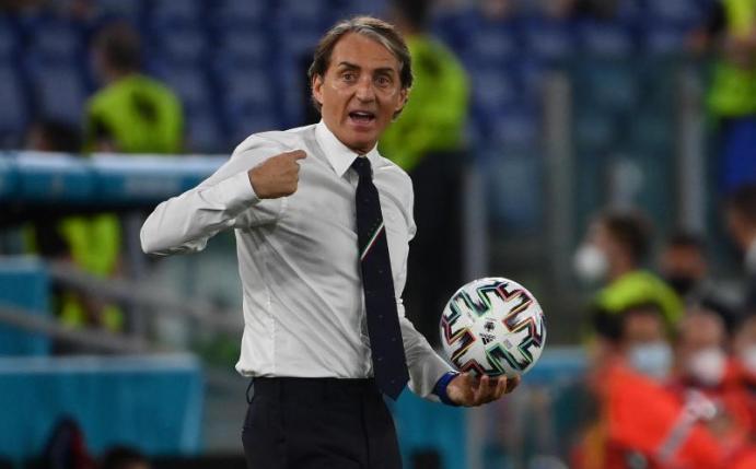 Erwartet einen harten Kampf gegen die Schweiz: Italien-Coach Roberto Mancini. Foto: Alfredo Falcone/LaPresse via ZUMA Press/dpa