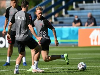 Die dänische Nationalmannschaft will für Eriksen spielen Die dänische Nationalmannschaft will für Eriksen spielen
