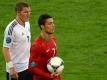 Bei der EM 2012 gewannen Bastian Schweinsteiger und Co. mit 1:0 gegen die Portugiesen um Cristiano Ronaldo. Foto: picture alliance / dpa