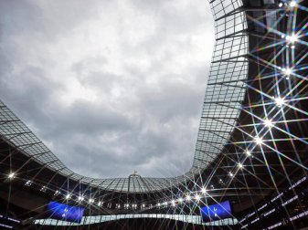 Finalort der Fußball-EM 2021: Das Wembley-Stadion in London. Foto: Glyn Kirk/Nmc Pool/PA Wire/dpa Finalort der Fußball-EM 2021: Das Wembley-Stadion in London. Foto: Glyn Kirk/Nmc Pool/PA Wire/dpa