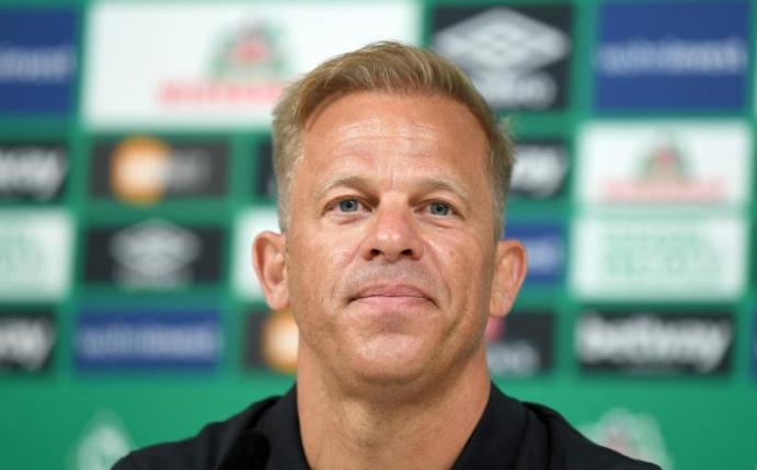 Werder-Coach Markus Anfang. Foto: Carmen Jaspersen/dpa-Pool/dpa