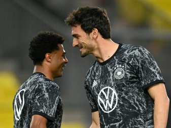 Teil der DFB-Boyband: Serge Gnabry (l.) und Mats Hummels Teil der DFB-Boyband: Serge Gnabry (l.) und Mats Hummels