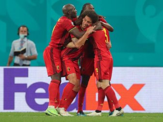 Die belgische Mannschaft zeigt sich bei der EM bisher in starker Form. Foto: Igor Russak/dpa Die belgische Mannschaft zeigt sich bei der EM bisher in starker Form. Foto: Igor Russak/dpa