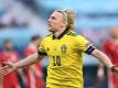Schwedens Emil Forsberg bejubelt sein Tor. Foto: Kirill Kudryavtsev/AFP Pool/AP/dpa