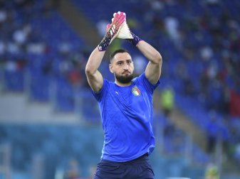 Noch ohne Gegentor bei dieser EM: Italiens Torwart Gianluigi Donnarumma. Foto: Ettore Ferrari/Pool EPA/AP/dpa Noch ohne Gegentor bei dieser EM: Italiens Torwart Gianluigi Donnarumma. Foto: Ettore Ferrari/Pool EPA/AP/dpa