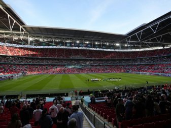 In Wembley sollen am Montag 40.000 Fans sein In Wembley sollen am Montag 40.000 Fans sein