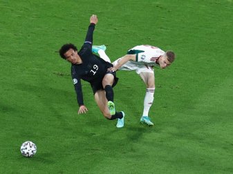 Bleibt bisher hinter den Erwartungen zurück: Leroy Sané. Foto: Christian Charisius/dpa/Archivbild Bleibt bisher hinter den Erwartungen zurück: Leroy Sané. Foto: Christian Charisius/dpa/Archivbild