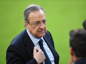 Real Madrids Präsident Florentino Perez bleibt bei seinen Super League-Plänen. Foto: Andreas Gebert/dpa/Archivbild Real Madrids Präsident Florentino Perez bleibt bei seinen Super League-Plänen. Foto: Andreas Gebert/dpa/Archivbild