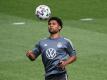 Gnabry freut sich auf das anstehende Achtelfinale im Londoner Wembley. Foto: Federico Gambarini/dpa