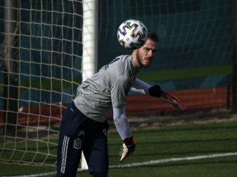Spanien-Torwart De Gea bricht Training ab Spanien-Torwart De Gea bricht Training ab