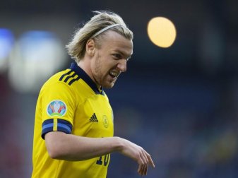 Für Emil Forsberg und Schweden ist die EM beendet. Foto: Petr David Josek/Pool AP/dpa Für Emil Forsberg und Schweden ist die EM beendet. Foto: Petr David Josek/Pool AP/dpa