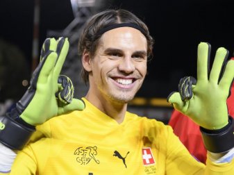 Der Schweizer Torhüter Yann Sommer ist einer von noch 27 im EM-Turnier verbleibenen Bundesliga-Spielern. Foto: Anthony Anex/KEYSTONE/dpa
