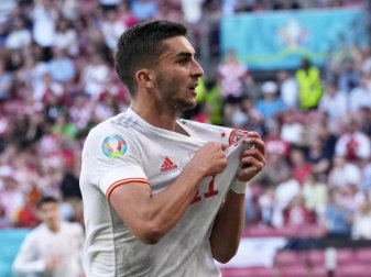 Der Spanier Ferran Torres hat Respekt vor der Schweiz. Foto: Martin Meissner/AP Pool/dpa