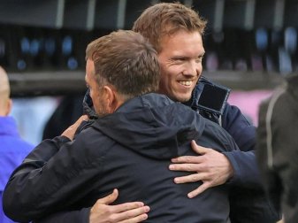 Julian Nagelsmann (r) folgt beim FC Bayern auf Hansi Flick. Foto: Jan Woitas/dpa-Zentralbild/dpa