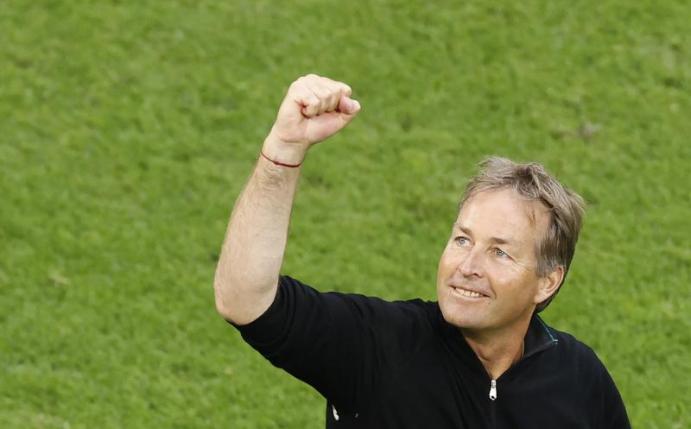 Hätte sich auch dänische Unterstützung im Stadion gewünscht: Trainer Kasper Hjulmand. Foto: Koen Van Weel/EPA Pool via AP/dpa