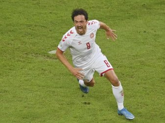 Seine Teamkollegen loben ihn in höchsten Tönen: Dänemarks Thomas Delaney. Foto: Dan Mullan/Pool Getty/dpa/Archivbild Seine Teamkollegen loben ihn in höchsten Tönen: Dänemarks Thomas Delaney. Foto: Dan Mullan/Pool Getty/dpa/Archivbild