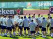 Die spanische Nationalmannschaft bereitet sich in der Heimat auf das Halbfinale gegen Italien vor. Foto: Manu Fernandez/AP/dpa