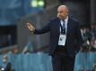 Der russische Fußballverband trennt sich von Trainer Stanislaw Tschertschessow. Foto: Jonathan Nackstrand/Pool AFP/AP/dpa