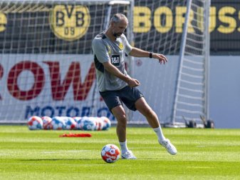 Ist von seinem ersten Eindruck beim BVB sehr angetan: Marco Rose. Foto: David Inderlied/dpa Ist von seinem ersten Eindruck beim BVB sehr angetan: Marco Rose. Foto: David Inderlied/dpa