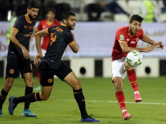 Mohamed Sherif (r) erzielte den Führungstreffer Mohamed Sherif (r) erzielte den Führungstreffer