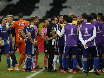 Spieler der Boca Juniors waren nach der Niederlage aufgebracht. Foto: Bruna Prado/Pool AP/dpa Spieler der Boca Juniors waren nach der Niederlage aufgebracht. Foto: Bruna Prado/Pool AP/dpa