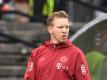 Bayerns Trainer Julian Nagelsmann während des ersten Testspiels gegen den 1. FC Köln. Foto: Silas Stein/dpa