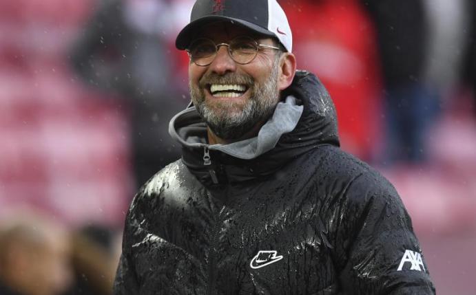 Liverpools Trainer Jürgen Klopp trägt Mainz immer noch im Herzen. Foto: Paul Ellis/Pool AFP/dpa/Archivbild