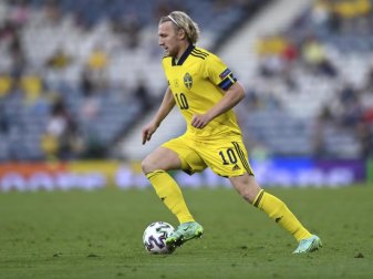 Leipzigs Emil Forsberg erzielte bei der EM für Schweden vier Tore. Foto: Stu Forster/Pool Getty/dpa Leipzigs Emil Forsberg erzielte bei der EM für Schweden vier Tore. Foto: Stu Forster/Pool Getty/dpa