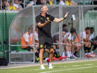 Der neue BVB-Trainer Marco Rose hofft nach der bisher holprigen Saisonvorbereitung auf Fortschritte. Foto: David Inderlied/dpa Der neue BVB-Trainer Marco Rose hofft nach der bisher holprigen Saisonvorbereitung auf Fortschritte. Foto: David Inderlied/dpa