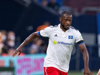 Wurde HSV-Profi David Kinsombi beim Sieg auf Schalke rassistisch beleidigt?. Foto: Guido Kirchner/dpa Wurde HSV-Profi David Kinsombi beim Sieg auf Schalke rassistisch beleidigt?. Foto: Guido Kirchner/dpa