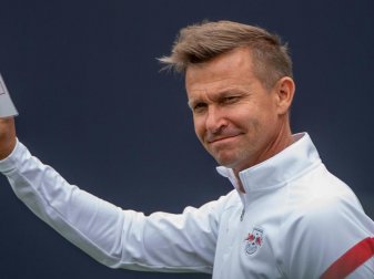 Leipzig-Coach Jesse Marsch ist mit seinem Kader zufrieden. Foto: Hendrik Schmidt/dpa-Zentralbild/dpa Leipzig-Coach Jesse Marsch ist mit seinem Kader zufrieden. Foto: Hendrik Schmidt/dpa-Zentralbild/dpa