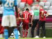 Kingsley Coman (M.) musste verletzt ausgewechselt werden