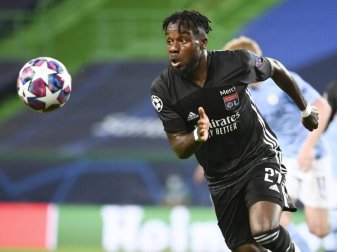 Soll bei Hertha BSC im Fokus stehen: Maxwel Cornet von Olympique Lyon. Foto: Franck Fife/Pool AFP/dpa Soll bei Hertha BSC im Fokus stehen: Maxwel Cornet von Olympique Lyon. Foto: Franck Fife/Pool AFP/dpa