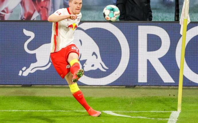 Fällt für die erste Pokalrunde aus: Leipzigs Marcel Halstenberg. Foto: Jan Woitas/dpa-Zentralbild/dpa