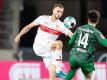 Der VfB Stuttgart muss weiter auf Sasa Kalajdzic (l) verzichten. Foto: Tom Weller/dpa