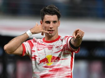 Dominik Szoboszlai steuerte einen Doppelpack zum Leipziger Sieg bei. Foto: Hendrik Schmidt/dpa