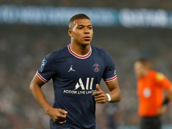 Kylian Mbappe erzielte gegen Brest einen Treffer Kylian Mbappe erzielte gegen Brest einen Treffer
