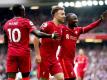 Der FC Liverpool um Sadio Mané, Diogo Jota und Keita Naby (l-r) ist top in Form. Foto: Mike Egerton/PA Wire/dpa