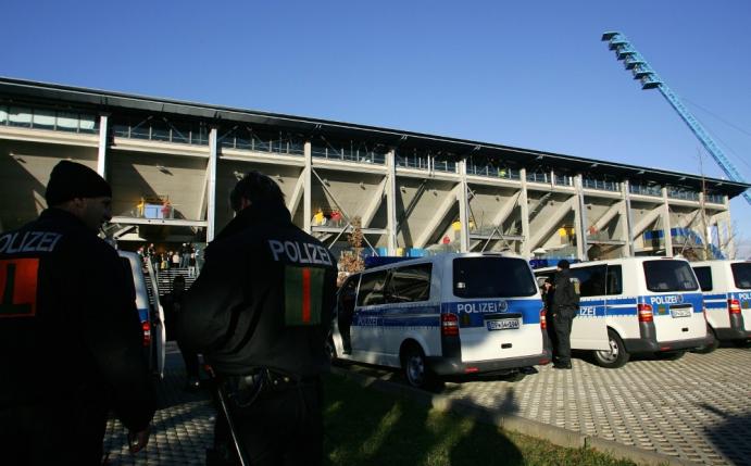 In Rostock war ein Großaufgebot der Polizei vertreten