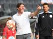Frankfurts Cheftrainer Oliver Glasner ist mit seinem Team noch sieglos. Foto: Arne Dedert/dpa