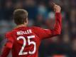 Thomas Müller hat seinen Vertrag beim FC Bayern München verlängert. Foto: Peter Kneffel(Peter Kneffel)