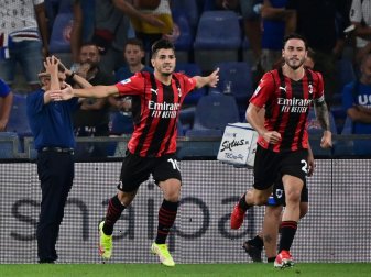 Brahim Diaz (l.) erzielte für Milan das Tor des Tages Brahim Diaz (l.) erzielte für Milan das Tor des Tages