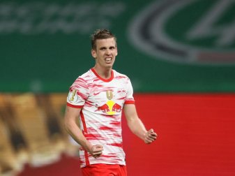 Dani Olmo trainiert wieder mit dem Leipziger Team. Foto: Jan Woitas/dpa-Pool/dpa Dani Olmo trainiert wieder mit dem Leipziger Team. Foto: Jan Woitas/dpa-Pool/dpa