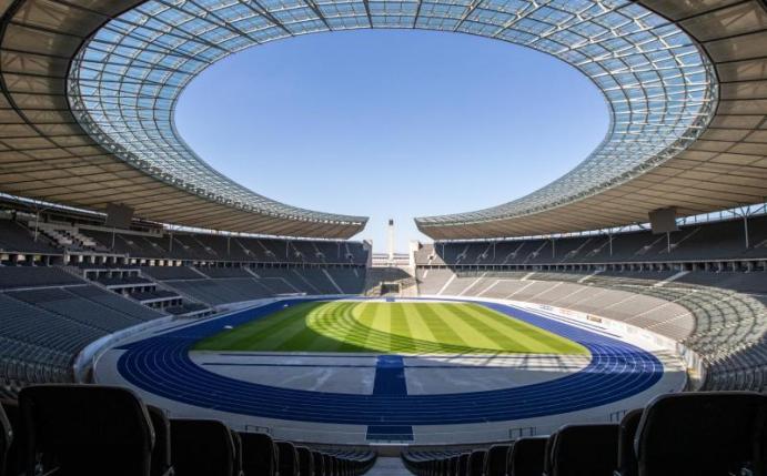 Der 1. FC Union Berlin nutzt die Heimstätte von Hertha BSC. Foto: Andreas Gora/dpa