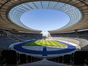 Der 1. FC Union Berlin nutzt die Heimstätte von Hertha BSC. Foto: Andreas Gora/dpa Der 1. FC Union Berlin nutzt die Heimstätte von Hertha BSC. Foto: Andreas Gora/dpa