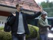 Manuel Neuer bei der Ankunft im Teamhotel des DFB-Teams in Stuttgart. Foto: Tom Weller/dpa