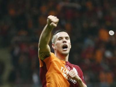 Lukas Podolski erzielte sein achtes Saison-Tor in der SüperLig. Foto: Sedat Suna(Sedat Suna)
