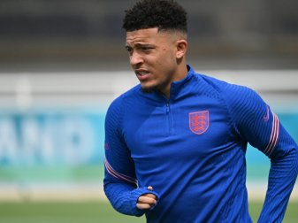 Englands Flügelstürmer Jadon Sancho fällt verletzt aus Englands Flügelstürmer Jadon Sancho fällt verletzt aus