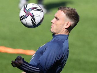 Neu im Kreise der A-Nationalmannschaft: U21-Europameister David Raum. Foto: Tom Weller/dpa Neu im Kreise der A-Nationalmannschaft: U21-Europameister David Raum. Foto: Tom Weller/dpa